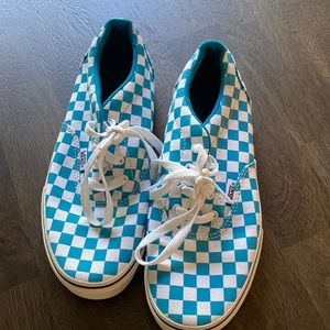 Vans Blue checkered brand new